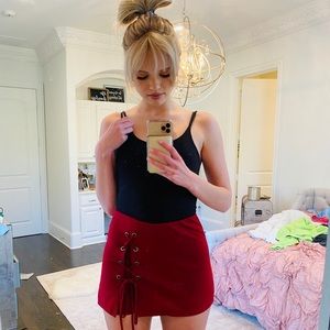 Red Tobi skort